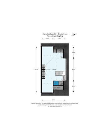 Floorplan - Marjoleinlaan 10, 1187 EJ Amstelveen